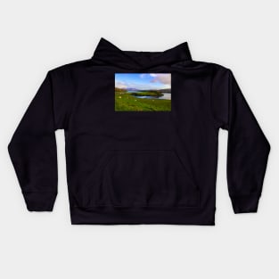 A late afternoon in the magical landscapes of the scottish Isle of Skye Kids Hoodie